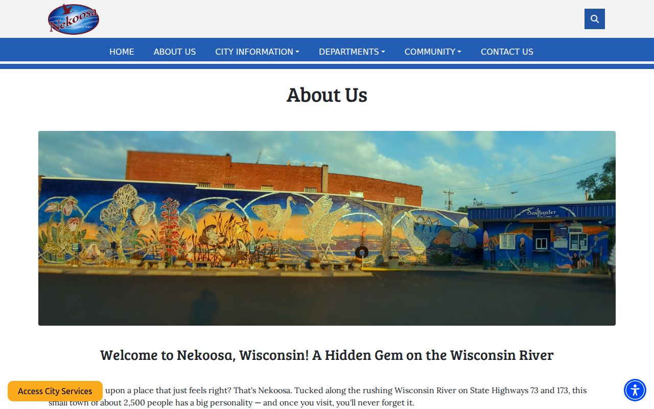 Nekoosa Wood County criminal records local history and Wisconsin River setting